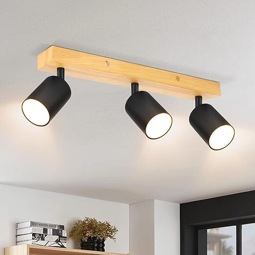 Spot LED Modern de Tavan Kambo – 3 Becuri, Capete Rotative și Înclinabile, Disponibil în Mai Multe Culori
