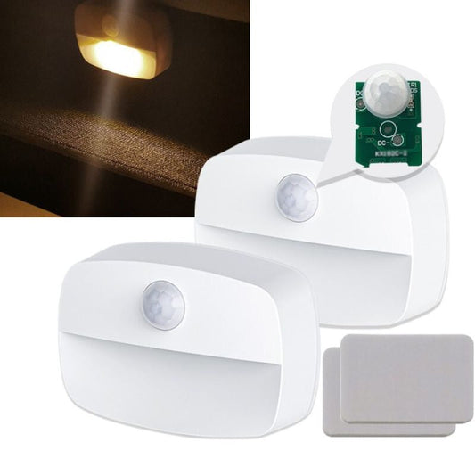 2 Stück Elemes LED Wandleuchte – Bewegungsmelder, Kabellos