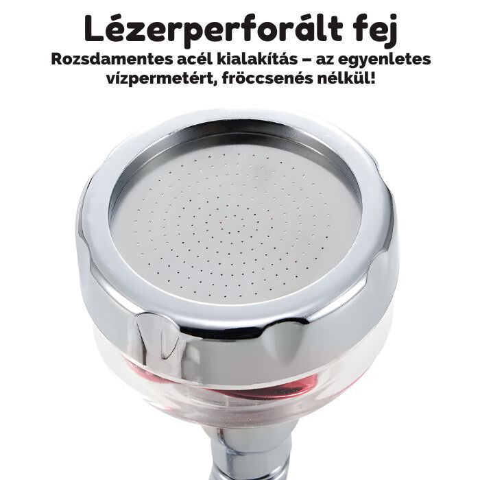 Blux Turbo-Ventilator Wasser-sparender Wasserhahnaufsatz – 360° drehbarer Hochdruck-Strahlregler