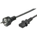 Netzstromkabel 250V - Schwarz, Universelles Stromkabel für Elektronische Geräte