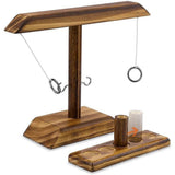Ring-Haken-Spiel aus Holz – Trink- und Geschicklichkeitsspiel für drinnen & draußen, Sunshine Smile