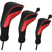 Sada krytů na hlavy golfových holí LZGOPE 3 ks (červená)