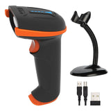 Cititor coduri de bare wireless Tera 5100-Z cu suport – scanner laser 1D, USB, rază până la 100 m