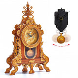 3D puzzle funkční kyvadlové hodiny, 128 dílků – model stolních hodin, bez lepidla, CubicFun