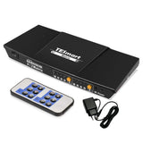 TESmart UHD HDMI-Matrixschalter 4x2, 4K@60Hz, mit HDCP-Unterstützung und digitalem Tonausgang