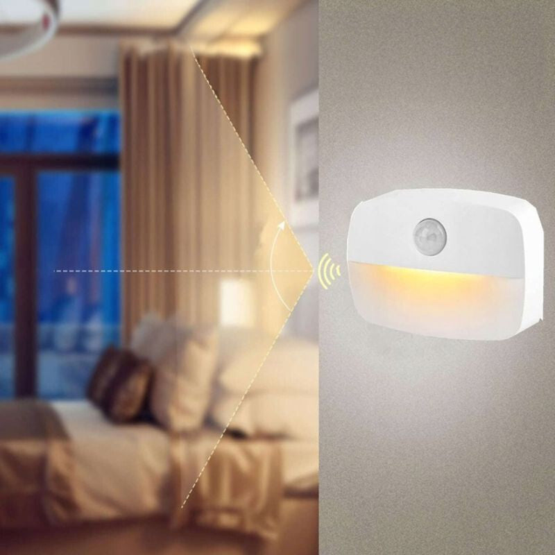 2 Stück Elemes LED Wandleuchte – Bewegungsmelder, Kabellos