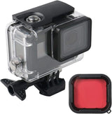 Obudowa wodoodporna GoPro z czerwonym filtrem – do 60 m, GoPro Hero 6, 5, Hero 2018, Lupholue