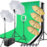 Hakutatz profesionalni fotografski studio komplet s krožno lučjo in osvetlitvijo