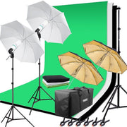 Hakutatz profesionalni fotografski studio komplet z osvetlitvijo in ozadjem