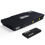 TESmart Przełącznik HDMI UHD – 4 na 1 (4 Wejścia 1 Wyjście), 4K@60Hz, HDR10, Dolby Vision, S/PDIF, CEC, z Wyjściem Dźwięku (Czarny)