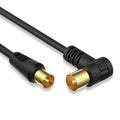 Tesmart RG59 Koaxial-TV/SAT-Kabel – 75 Ohm mit vergoldetem Stecker