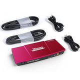 KVM prepínač DisplayPort, 2 PC 1 monitor, 4K 60 Hz – USB 2.0, hot plug, diaľkový ovládač, TESmart
