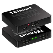 TESmart HDMI Разклонител 1x2 – 4K@30Hz Ultra HD, HDMI Разклонител за ТВ и Конзола