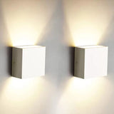 LED nástenné svietidlo 2 ks, moderné – 6 W, 500 lm, 3000K teplá biela, kov, Oowolf