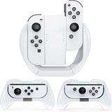 Volan și mâner Joy-Con pentru Nintendo Switch, 3 buc. – compatibil OLED, cauciucat, Mooroer