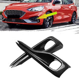 Ködlámpa burkolat Ford Focus MK4 ST-Line, 2 db – karbon hatású ABS, 2019-2021, ragasztós rögzítés