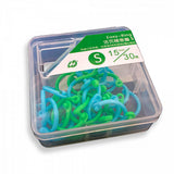 Kroužky na papíry 15 mm, 30 ks – plastové pořadačové kroužky, opakovaně použitelné, Easy Ring