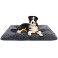 TEFOMATE Kurzhaar Plüsch Hundebett L (Dunkelgrau)