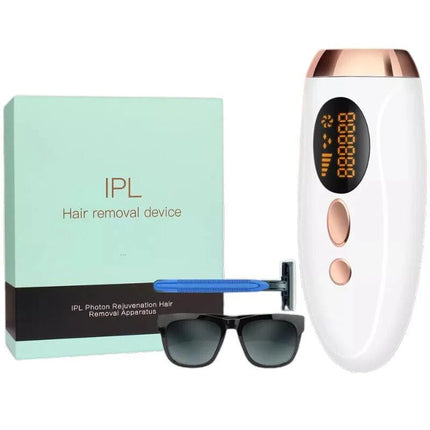 IPL Домашен уред за обезкосмяване - тюркоазено зелен/бронз, 999 999 импулса, 5 нива