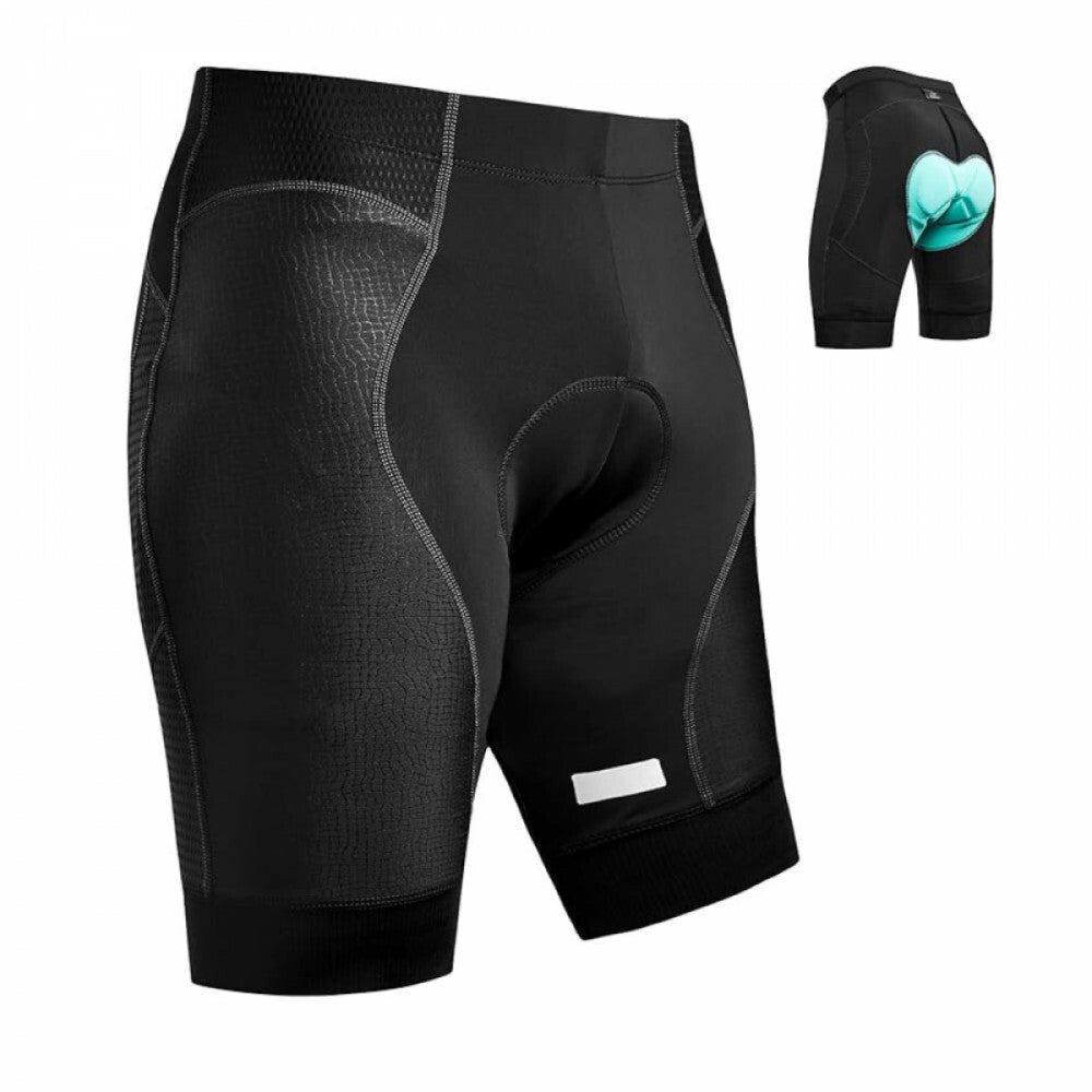JIKKO 4D Herren Fahrrad- und Radsporthose mit Gepolstertem Sitzbereich