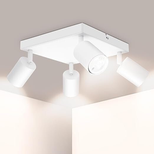 Ketom Drehbare, Verstellbare 4-Richtungs LED Decken-Sportlampe