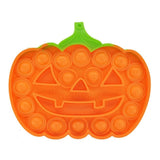 Pop It antistresová hračka halloweenska tekvica – senzorická hračka pre deti, umývateľná, Milestar