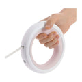 Moestar 2 Plus Ausziehbare Hundeleine - 3 m, Mit LED-Licht, Rosa-Weiß, Ergonomischer Griff