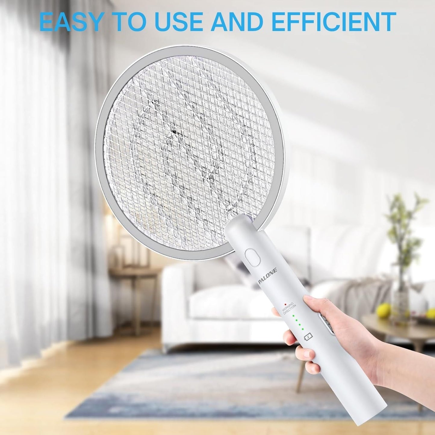 PALONE Elektromos Szúnyog- és Légycsapó – 2 db, USB-C Tölthető UV Rovarcsapó, 3000 V, 1200 mAh