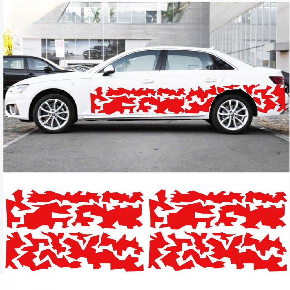 Seitlicher Wasserfester Vinyl Autoaufkleber