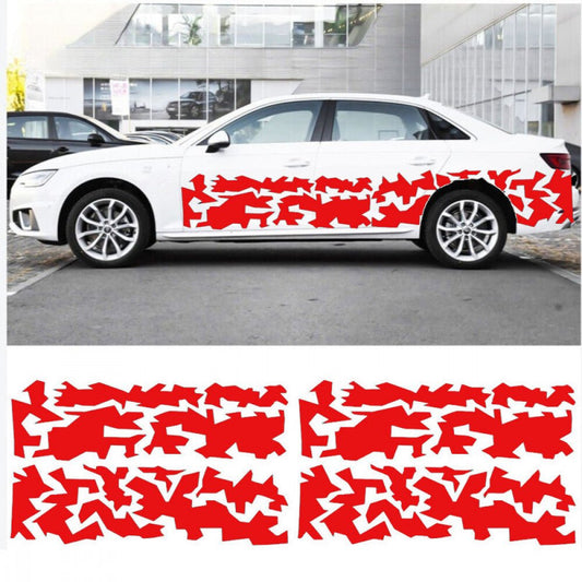 Bočná vodotesná vinylová nálepka na auto