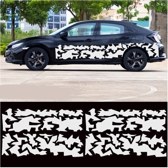 Seitlicher Wasserfester Vinyl Autoaufkleber