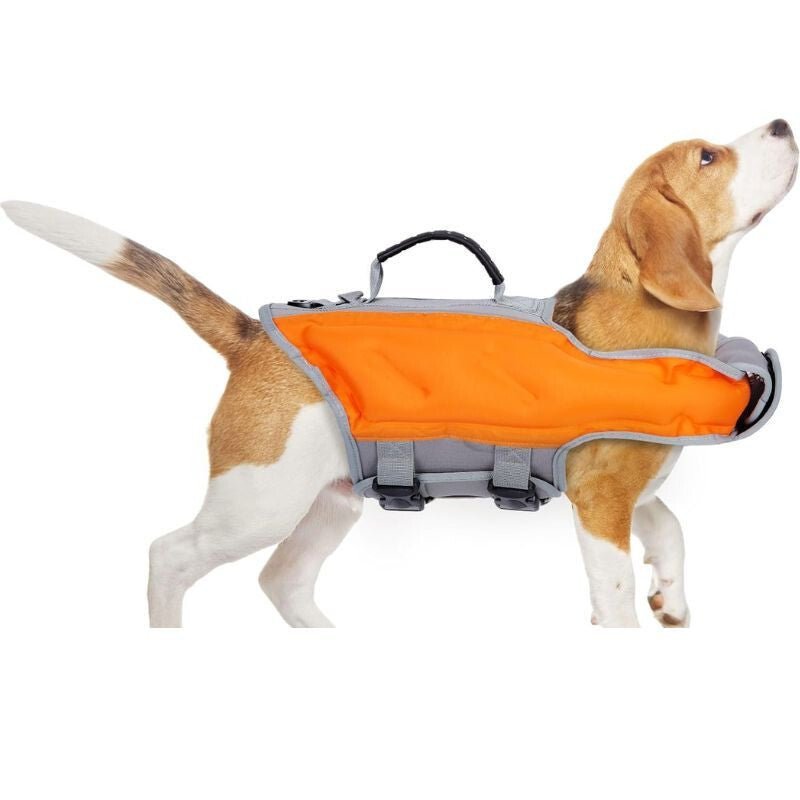 Ownpets Rettungsweste für Hunde, M (Orange - Grau)