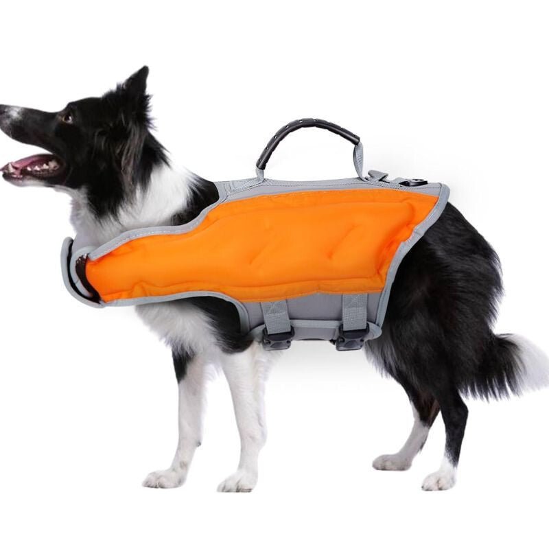 Ownpets Rettungsweste für Hunde, M (Orange - Grau)