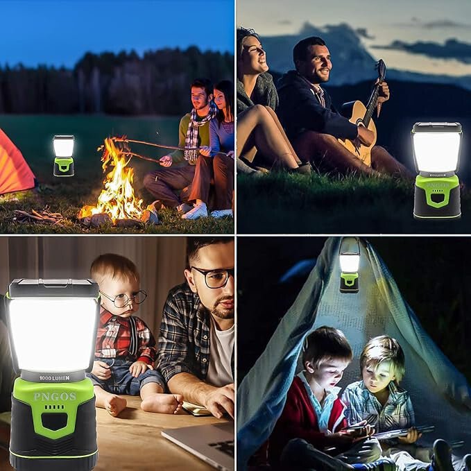 Pngos LED Tragbare Campinglampe mit Akku