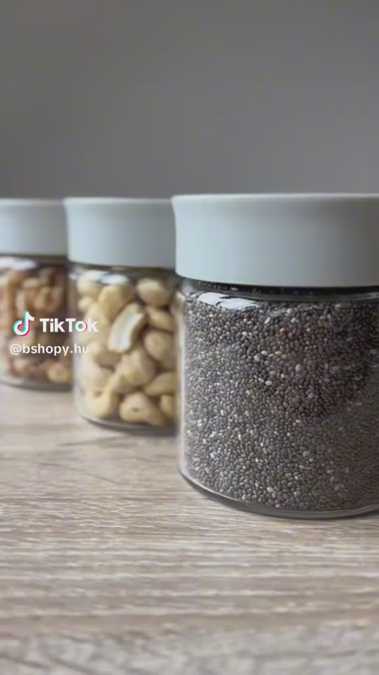 Skleněné kořenky Buydeem CS1001, sada 3 ks – se vzduchotěsným víčkem, 200 ml