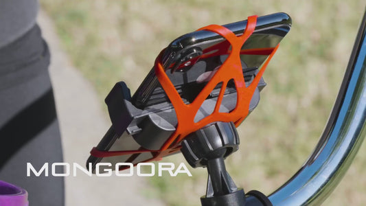 Držiak telefónu na bicykel otočný o 360° – univerzálny na riadidlá, so silikónovými pásikmi
