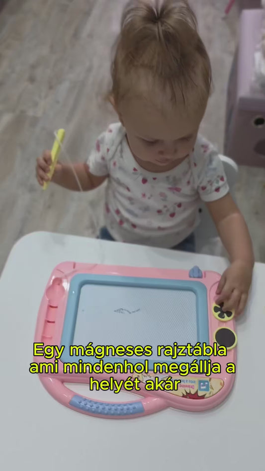 Magnetická tabuľka na kreslenie pre deti od 3 rokov – s magnetickým perom a pečiatkami, EN71, AiTuiTui