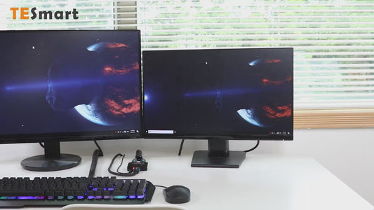 TESmart HDMI-Verteiler 1x2 – 4K@30Hz Ultra HD, HDMI-Verteiler für Fernseher und Spielkonsole