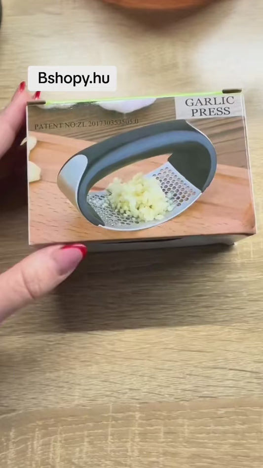 Lis na česnek z nerezové oceli – kolébkový, lze mýt v myčce, Gudoqi