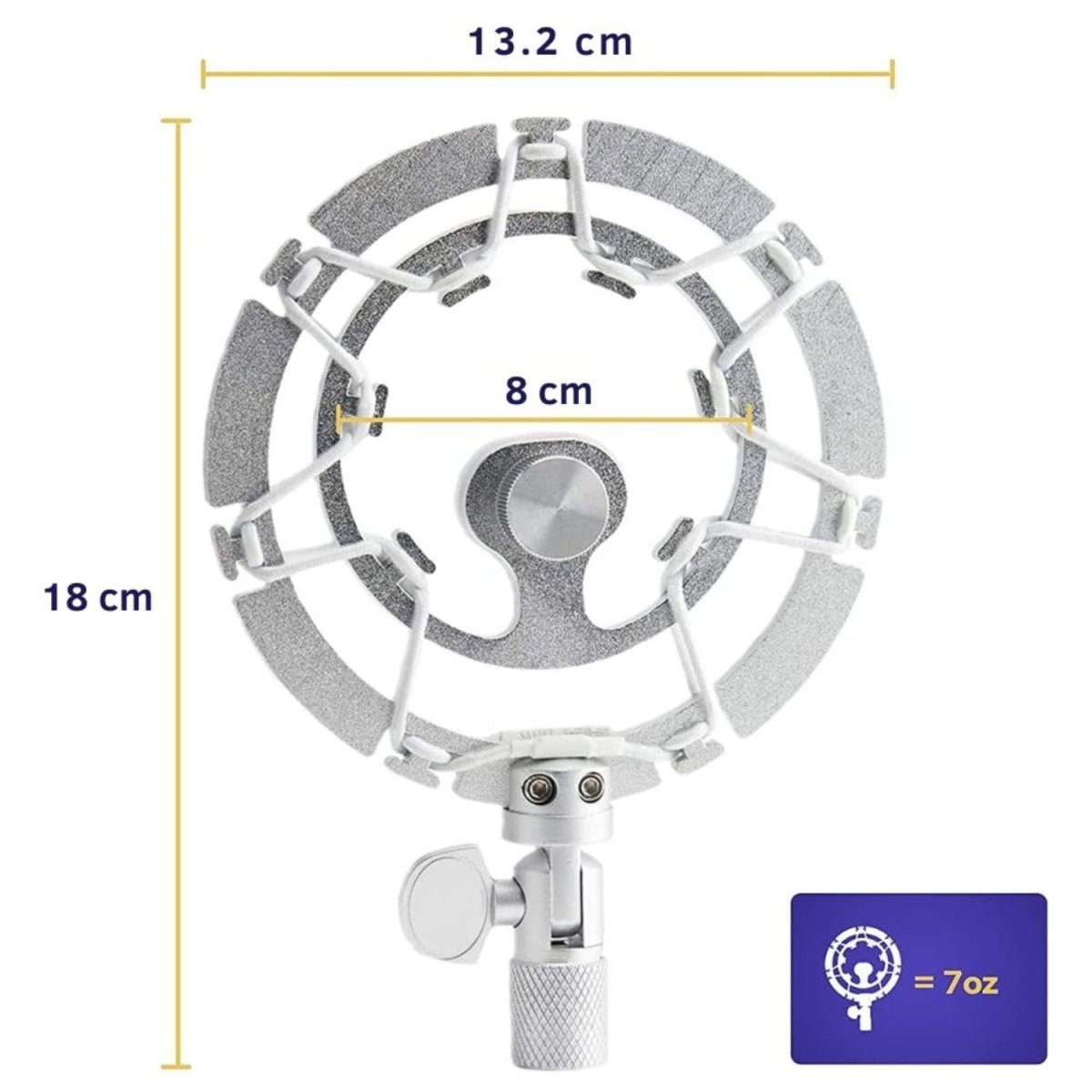 Shock Mount Mikrofon Rezgéscsillapító Tartó – Univerzális Mikrofon Kengyel Blue Yeti és Snowball Mikrofonhoz - BShopy