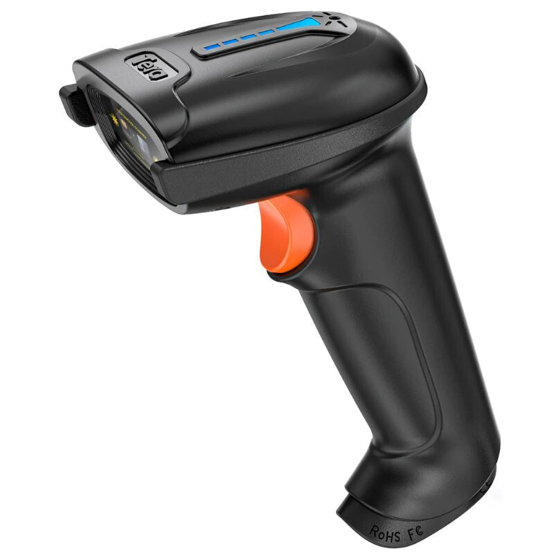 Tera 5100 Laser 1D Kabelloser Barcode-Scanner – USB, Große Reichweite, Robustes Design – Schwarz