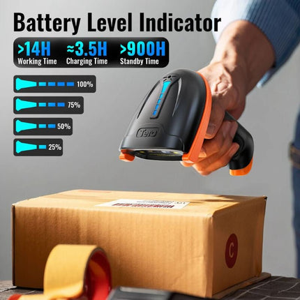 Tera 5100 Vezeték Nélküli és USB-s 1D Lézeres Vonalkódolvasó