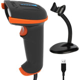 Vonalkódolvasó vezetékes 1D, 2D és QR, állvánnyal – IP65, szilikon védőtok, USB, Tera D5100Y-Z