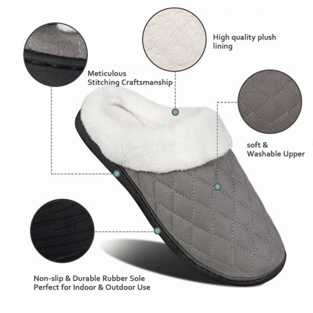 ULTRAIDEAS Memory-Schaum Winter-Damenschuhe - Grau
