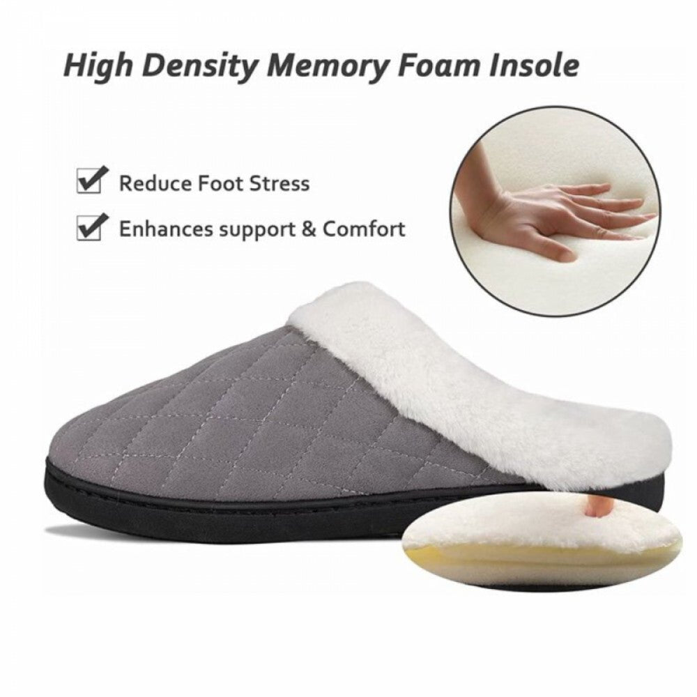 ULTRAIDEAS Memory-Schaum Winter-Damenschuhe - Grau