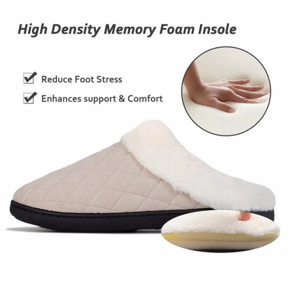 ULTRAIDEAS Memory-Schaum Winter-Damenschuhe - Beige