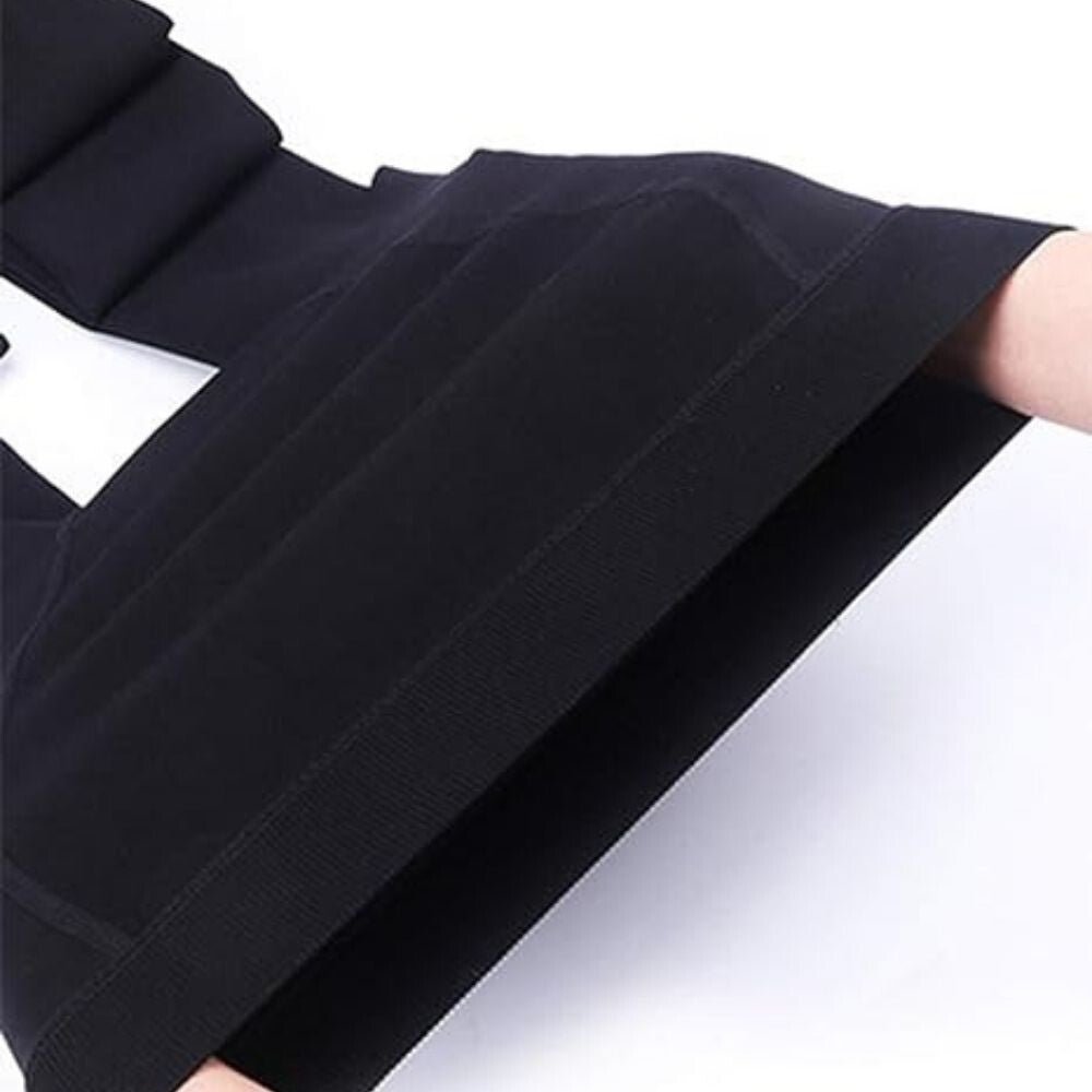 Yulaixuan Damen modische baumwollfreie Fußlose Strumpfhose, 3 Stück (Schwarz) Plus Size